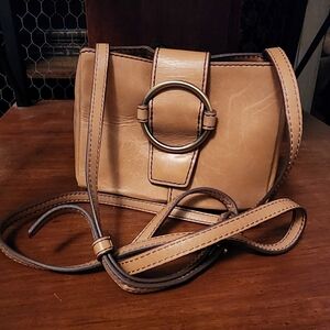 Hobo Tan Leather Crossbody Bag